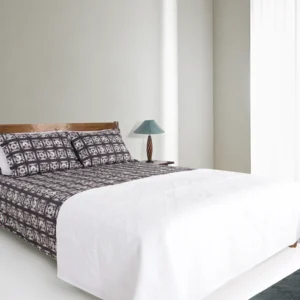 Purple Embroidered Cotton Quilt