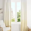 White Printed Cotton Curtain