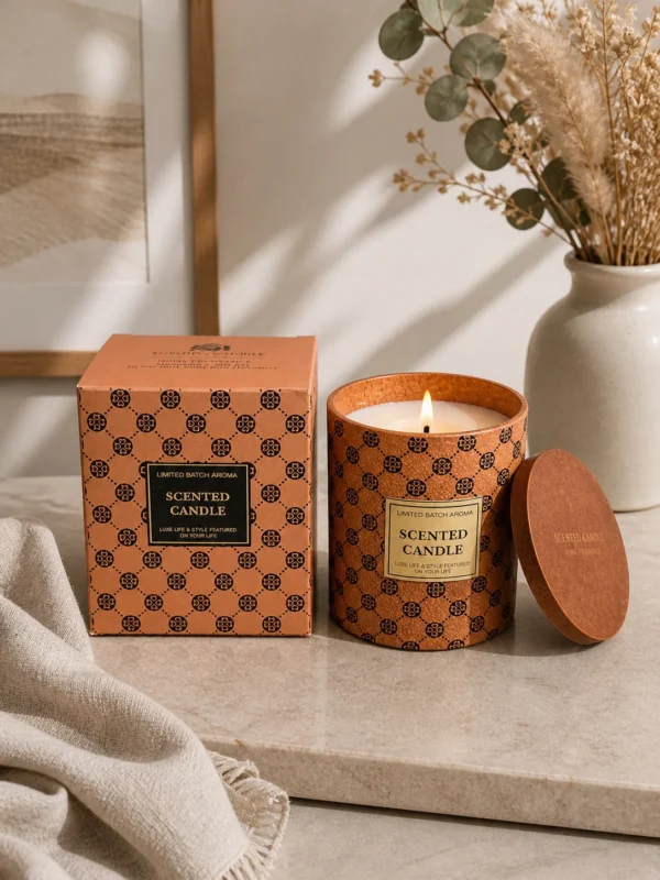 Luxury Calm Milky Scented Candle – 200g Premium Home Fragrance Jar Candle