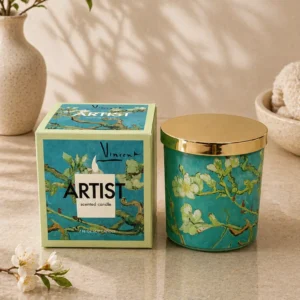 2 Artist Series Soy Scented Candle – Wild Roses & Almond Blossom (Van Gogh Inspired, 200g) Regular price