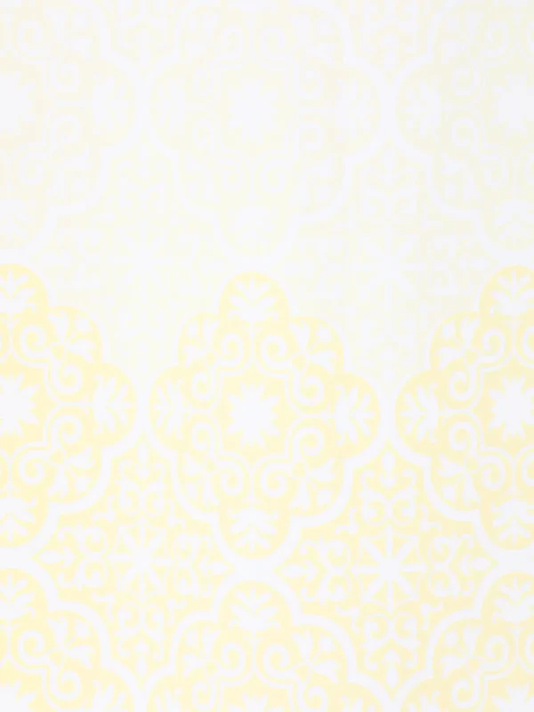 White Printed Cotton Curtain