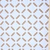 2 White Printed Cotton Curtain
